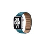 PSR aksesuar Watch Ultra 49 mm Uyumlu KRD-34 Petrol Mavi Deri Strap Kayış Kordon
