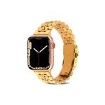 PSR aksesuar Watch Ultra 49 mm Uyumlu KRD-54 Gold Metal Strap Kayış Kordon
