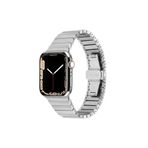 PSR aksesuar Watch Ultra 49 mm Uyumlu KRD-79 Gümüş Metal Strap Kayış Kordon