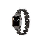 PSR aksesuar Watch Ultra 49 mm Uyumlu KRD-80 Siyah Metal Strap Kayış Kordon