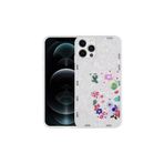 PSR aksesuar White Cat Desenli Sert Silikon Zore Mumila Kılıf-White Cat iPhone 13 Pro ile uyumlu