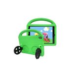 PSR aksesuar Yeşil) Wheel Car Tekerlek Standlı Tablet Eva Silikon Kılıf-Yeşil iPad Pro 10.5 (7.Nesil ile uyumlu