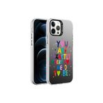 PSR aksesuar You Desenli Zore Silver Sert Kılıf-You iPhone 12 Pro Max ile uyumlu