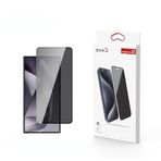 PSR aksesuar Zore Kor Privacy Cam Ekran Koruyucu-Siyah Galaxy S24 Ultra ile uyumlu