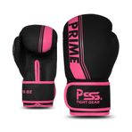 PSS T4U Boks Eldiveni Çocuk Gençler 3 ila 14 Yaş 10oz 10oz Erkek Kız Mavi Kırmızı Beyaz Gri Mor Muay Thai Kickboks İngilizce Boks, Ref 1029, Pembe 1029 Oz