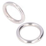Pssopp 50 Adet Metal Halka Demir Malzeme Dayanıklı Sağlam Çok İşlevli Parlak Renkli Metal O Halka Çantalar ve Daha Fazla El Sanatları için (15 x 3 mm)