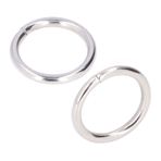 Pssopp 50 Adet Metal Halka Demir Malzeme Dayanıklı Sağlam Çok İşlevli Parlak Renkli Metal O Halka Çantalar ve Daha Fazla El Sanatları için (20 x 3 mm)