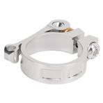 Pssopp Alüminyum Alaşımlı 41 mm Katlanır Bisiklet Direği Kelepçesi, CNC Bisiklet Sele Yaka, Dahon için Kurulumu Kolay Hızlı Çıkarma Kelepçesi, Fnhon Bisikletleri (Gümüş)