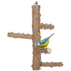 Pssopp Kuş Tüneği Papağan Tünekleri Şube Platformu Ahşap Aktivite Şube Standı Isırma Oyuncağı Kanarya Muhabbet Kuşu Cockatiel[S] Tünekleri için Doğal Kuş Kafesi Platformu