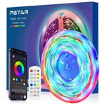 PSTAR LED TV Arka Işıkları 4M, RGBIC TV LED Arka Işık, Müzik Senkronizasyonlu 50-70 inç TV için, Uzaktan Bluetooth APP Kontrolü USB ile Çalışan Oda Noel Dekoru, Yatak Odası, Parti için