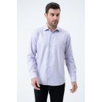 PSY Lila Regular Fit Desenli Uzun Kol Gömlek Yılbaşı Özel - XL - Açık Lila