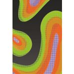 Psychedelic Swirl Notebook | Vibrant Abstract Waves Lined Journal | 100 Pages 6x9 in | Groovy & Colorful Design for Notes & Ideas | ESTA CABRON Brand