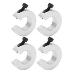 Psytfei 4Pcs Linear Rail Stop Collar,Aluminum Alloy Shaft Limit Fixing Rings CNC Parts Tool 40mm OD 12mm Thickness 20mm Hole Diameter with M4 Screw for SBR20