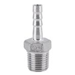 Psytfei Diken Adaptörü Diken Boru Bağlantıları Hortum Kuyruk Adaptörü Paslanmaz Çelik SS304 Erkek Dişli Boru Tesisat Diken Hortum Kuyruk Konnektörü(1/4 * 6mm)