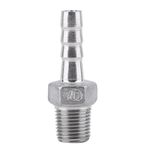 Psytfei Diken Adaptörü Diken Boru Bağlantıları Hortum Kuyruk Adaptörü Paslanmaz Çelik SS304 Erkek Dişli Boru Tesisat Diken Hortum Kuyruk Konnektörü(1/8 * 6mm)