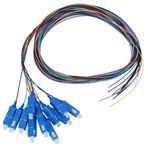 Psytfei Fiber Pigtail SC UPC Fiber Pigtail Kablo Sigle Modu 12 Çekirdek SC Kare Kafa PVC Dış Kabuk ile Fiber Optik Pigtail