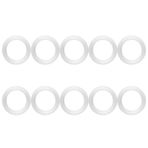 Psytfei Silikon Sızdırmazlık Contası O Ring10pcs/set 1.5 Inç Yağa Ve Isıya Dayanıklı Sıhhi Kelepçe Yüksük Silikon Sızdırmazlık Contası Halka Yıkayıcı