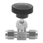 Psytfei Vana 304 Paslanmaz Çelik İğne Vana 2 Yollu Yüksek Basınçlı İğne Akış Kontrol Cihazı Ölçme Vanası Su Gaz Yağı Sıvı (AWoI4VX-12)