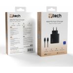 Ptech 45WATT S24/S25 Ultra Uyumlu 45W Hızlı Şarj Aleti Type-C Adaptör ve Kablo - Siyah
