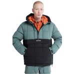 Pu Puffer Anorak Erkek Ceket - TB0A5VCH Yeşil/Siyah M