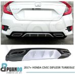 Puando P07045 2017+ Honda Civic Difuzor Turbosuz Gri