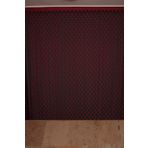 PUANLI ÇİFT RENK BORDO İP PERDE HAZIR DÜĞMELERİ DİKİLMİŞ İP PERDE 300*270 cm