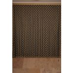 PUANLI ÇİFT RENK GOLD İP PERDE HAZIR DÜĞMELERİ DİKİLMİŞ İP PERDE 300*270 cm