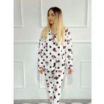 Puantiye Detaylı Anne Pijama Takımı