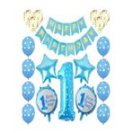 Puantiyeli 1 Yaş Balon Set, MAVİ