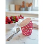 Puantiyeli Pembe 50'li Airfryer ve Fırın Için Muffin Kek Kalıbı Cupcake Kalıbı 6,50X4 cm - HBCV00009Z7RFP