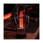 Pubg Battlegrounds Logolu - Rgb Işıklı Pleksi Kulaklık Standı - Oyuncu Kulaklık Tutucu Askı - Gaming Oda Aksesuarı