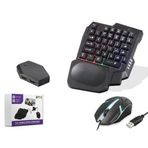 Pubg Mobile Klavye Mouse Konsol Dönüştürücü Siyah Andorid Uyumlu Nodar Nd762