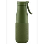 Puccon 500 ml Pipetli Haki Çelik Matara/Termos - Silikon Gövdeli (Plus) - 50012