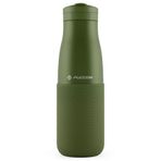 Puccon Haki 500 ml Paslanmaz Çelik Termos - Silikon Kaplı (Dalga) Okul, Günlük, Kamp - 50022
