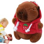 PUCHEN Doldurulmuş Kapibara Anahtarlık,Sevimli Kapibara Peluş Anahtarlık - Doldurulmuş Hayvan Çanta Kolye,Sırt Çantası Aksesuarı, Peluş Bebekler, Hayvan Oyuncakları, Kız Kadınlar için Bebek Kolyesi