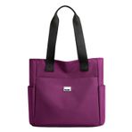 PUCHEN Omuz çantası | Kadın Tote Laptop Çantası - Büyük Kapasiteli Plaj Çantası, Okul için Bayan Tote Alışveriş Çantası, Günlük Çalışma, mor, Refer to description