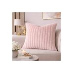 Pudra Peluş Kırlent Kılıfı 43x43 cm Yumuşak Dokulu Dekoratif Koltuk Yastık Kılıfı MB123