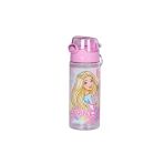 Pudra Pembe 500Ml Pipetli Su Matarası, Askılı Tasarım