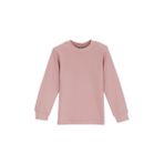 Pudra Pembe Basic Kız Bebek Çıtçıtlı Yaka Kışlık Uzun Kollu Tişört