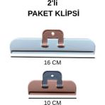 PudraLuna 2'li Büyük Boy Hava Aldırmaz Paket Mandalı, Poşet, Cips, Torba Saklama Klipsi, Kıskaç,16 Cm,10 cm