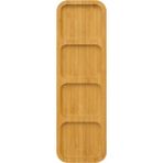 PudraLuna Bambu 4 Bölmeli Çerezlik, Sunumluk, Kahvaltılık, Sosluk, Sunum Tabağı - 1 Adet