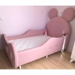 Puf Bebe 90X200 Mdf Arabalı Çocuk Yatağı (Yatak Dahildir) - 90 x 200 cm - Pembe