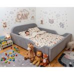 Puf Bebe Montessori 120 x 200 cm Mdf Çocuk Yatağı Yatak Dahildir - 100 x 200 cm - Sarı