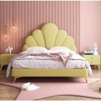 Puf Bebe Montessori 120 x 200 cm Mdf Çocuk Yatağı Yatak Dahildir - Sarı