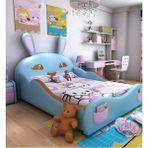 Puf Bebe Montessori 120X200 Tavşan Çocuk Yatağı - 190 x 200 cm - Mavi