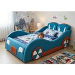Puf Bebe Montessori 90 x 190 cm Mdf Çocuk Yatağı Yatak Dahildir - 100 x 200 cm - Mavi