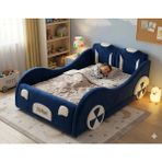 Puf Bebe Montessori 90 x 190 cm Mdf Çocuk Yatağı Yatak Dahildir - 120 x 200 cm - Mavi
