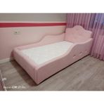 Puf Bebe Montessori 90X190 Mdf Çocuk Yatağı (Yatak Dahildir) - 100 x 200 cm - Pembe