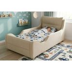 Puf Bebe Montessori 90X190 Mdf Çocuk Yatağı (Yatak Dahildir) - 120 x 200 cm - Gri
