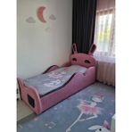 Puf Bebe Montessori 90X190 Mdf Çocuk Yatağı (Yatak Dahildir) - 120 x 200 cm - Pembe